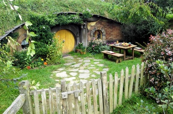 Hobbitbyen Hobbiton syd for Auckland - New Zealand