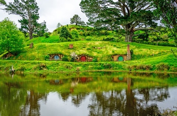 Hobbitbyen Hobbiton syd for Auckland - New Zealand