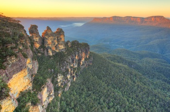 Blue Mountains National Park - udsigt til Tree Sisters, New South Wales i Australien