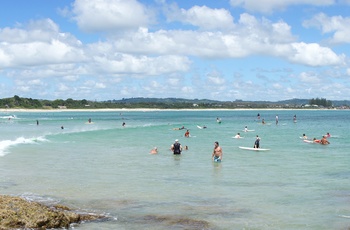 Lækker strand ved Byron Bay, New South Wales i Australien
