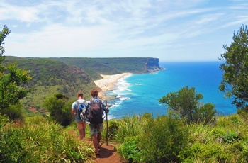 På vandring i Royal National Park, New South Wales