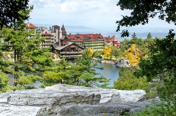 Lake Mohonk i Catskill mountains i New York State, USA