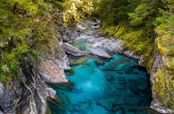 New Zealand Mount Aspiring National Park Blue Pools