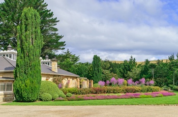 Den smukke have ved Larnach Castle i Dunedin, New Zealand