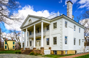 Det historiske hus Morris Jumel Mansion i Harlem, New York