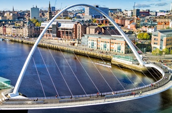 Millennium Bridge, Den nyeste bro over Tyne floden i Newcastle, England