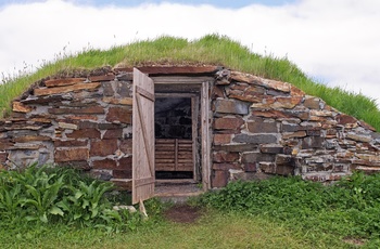 Gammel jordkælder ved Elliston - Newfoundland i Canada