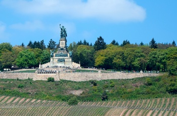 Monumentet Niederwald Denkmal ved Rhinen