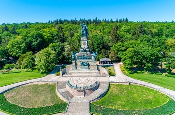 Monumentet Niederwald Denkmal ved Rhinen