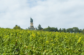 Monumentet Niederwald Denkmal ved Rhinen