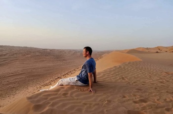 Niels i Wahiba Sands - ørken i Oman