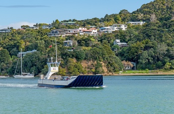 Lille bilfærge, Bay of Islands - Nordøen i New Zealand