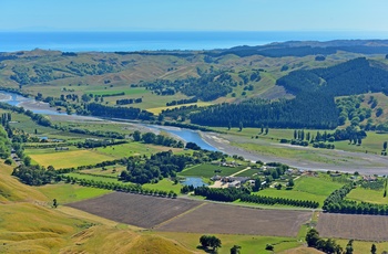 Vinområde i Hawkes Bay, Nordøen - New Zealand 