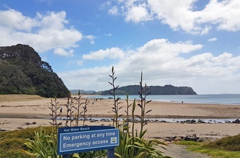 Hot Water Beach på Coromandel-halvøen i New Zealand