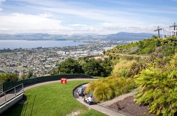 Med luge eller gokart, Skyline Rotorua - Nordøen i New Zealand