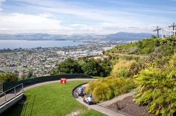 Med luge eller gokart, Skyline Rotorua - Nordøen i New Zealand