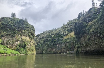 Turen i jetboad er via Whanganui River i nationalparken - New Zealand