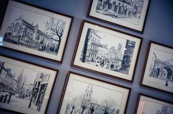 Nordirland, Derry - udsmykning i cafeen på Silver Street Inn