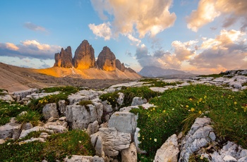 Sol på Dolomitterne i Norditalien