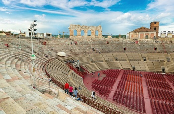 Arenaen i Colosseum, Verona i Norditalien