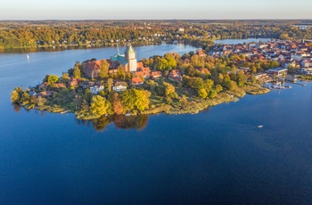 Øen i søen og byen Ratzeburg, Nordtyskland