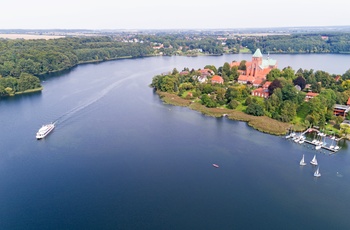 Luftfoto af Ratezburg i Slesvig-Holsten, Nordtyskland