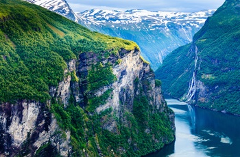 Geirangerfjorden fra Flydalsjuvet, Norge