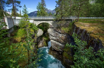 Vandmasser i Gudbrandsjuvet kløften, Norge