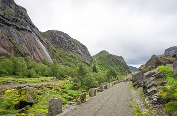 Vej til Helleren i Jøssingfjord, Norge