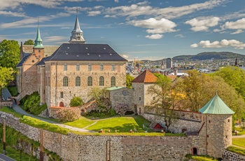 Askerhus fæstning og slot i centrun af Oslo, Norge