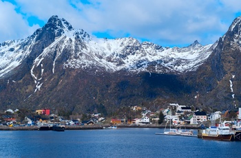 Kystbyen Svolvær i Norge