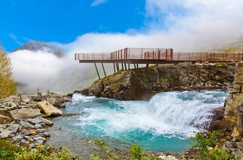 Udsigtsplatform til Trollstigen i Norge