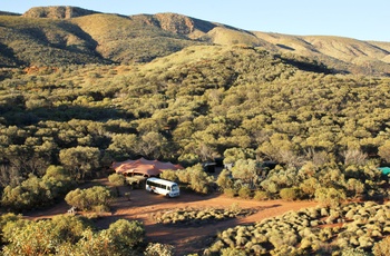 Larapinta Trail i Macdonnell Ranges - camp, Northern Territory