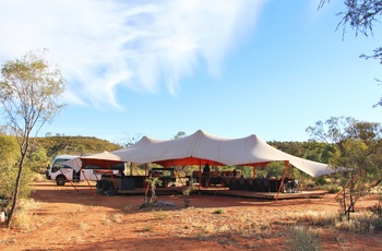 Larapinta Trail i Macdonnell Ranges - camp, Northern Territory