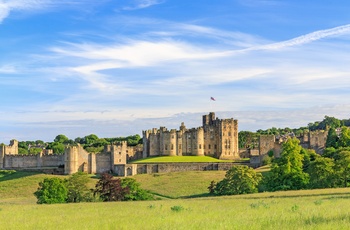Alnwick Slottet i Northumberland, England
