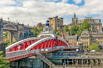 Gammel bro i Newcastle, Northumberland i England