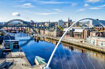 Tyne Bridge i Newcastle, Northumberland i England