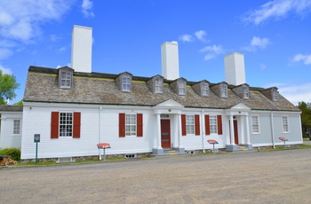 Fort Anne National Historic Site ved byen Annapolis Royal, Nova Scotia i Canada