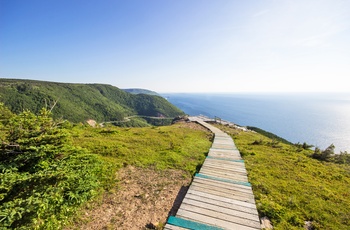 Vandrerute på Cape Breton Island i Nova Scotia, Canada