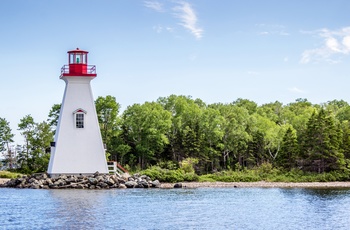 Fyrtårn på Cape Breton Island i Nova Scotia, Canada