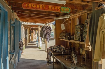 Wild west stemning i den gamle mineby Oatman - Arizona