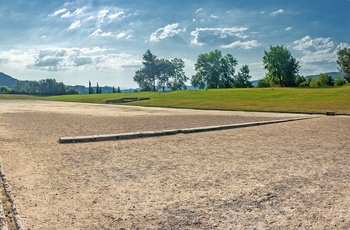 Stadion hvor De olympiske lege startede i Olympia, Peloponnes - Grækenland