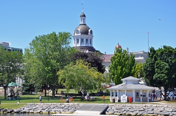 Sommerstemning i byen Kingston, Ontario i Canada