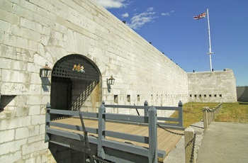 Fort Henry i byen Kingston, Ontario i Canada