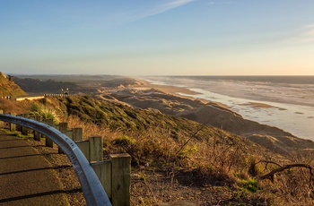 Udsigt til Oregon Dunes fra Highway 101