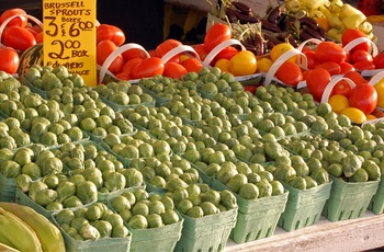 Grøntsager set på ByWard Market Square, Ottawa i Canada