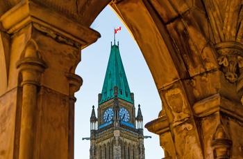 Peace Tower - en del af parliamentsbygningen i Ottawa, Ontario i Canada