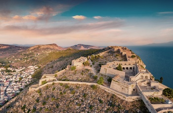 Palamidi fæstningen ved kystbyen Nafplio på Peloponnes - Grækenland
