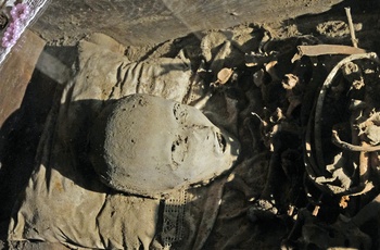 Mumificeret lig i Palermos katakomber