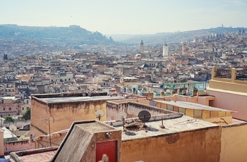 Panoramaudsigt over Fes - Marokko
